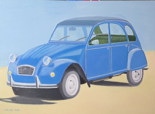 Citroën 2 CV. by José Báidez González, Painting for Sale on Select