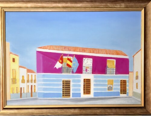 Ayuntamiento de Colores. by José Báidez González, Painting for Sale on Select