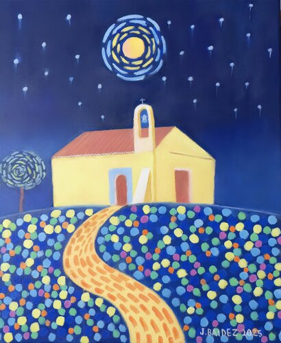 ERMITA DE SANTA ANA DE LA SIERRA by José Báidez González, Painting for Sale on Select