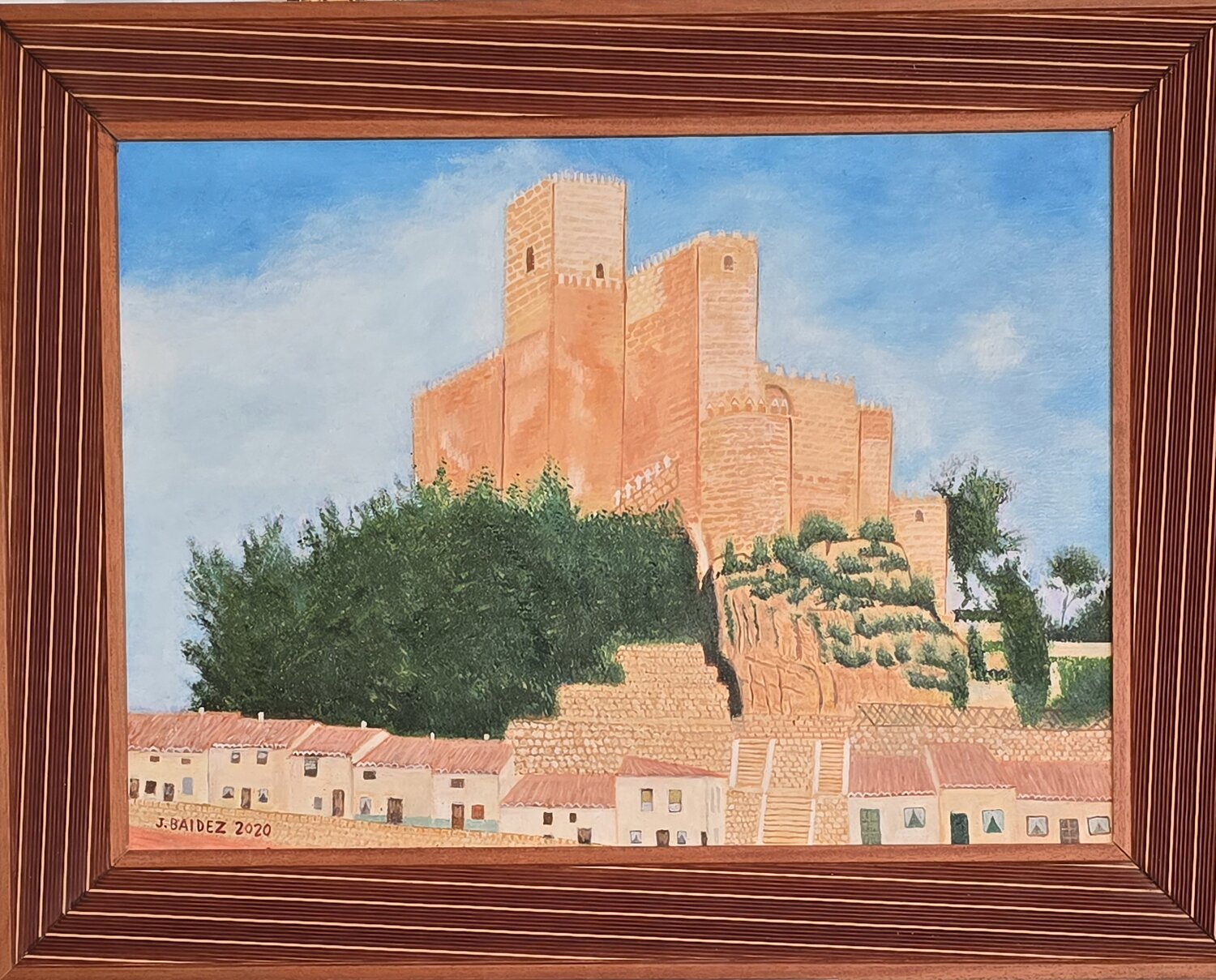Castillo de Almansa José Báidez González Original painting for sale