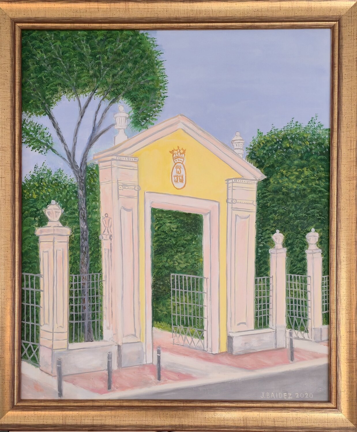 Puerta Jardinillos Albacete José Báidez González Original painting for sale
