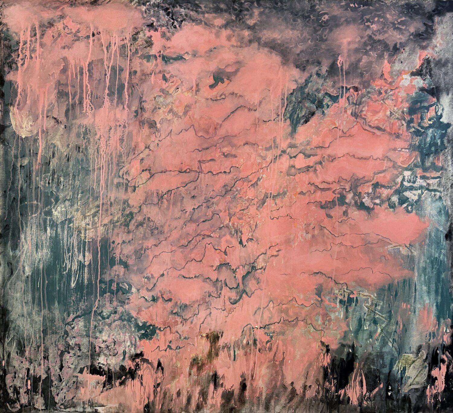 play with what's here Caitlin Schumacher Original painting for sale