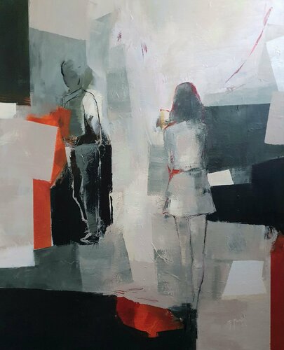 Chacun sa route by Fanou Montel, Painting for Sale on Select