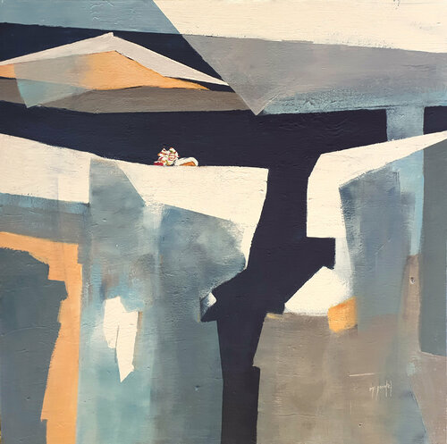 Noël au chalet by Fanou Montel, Painting for Sale on Select