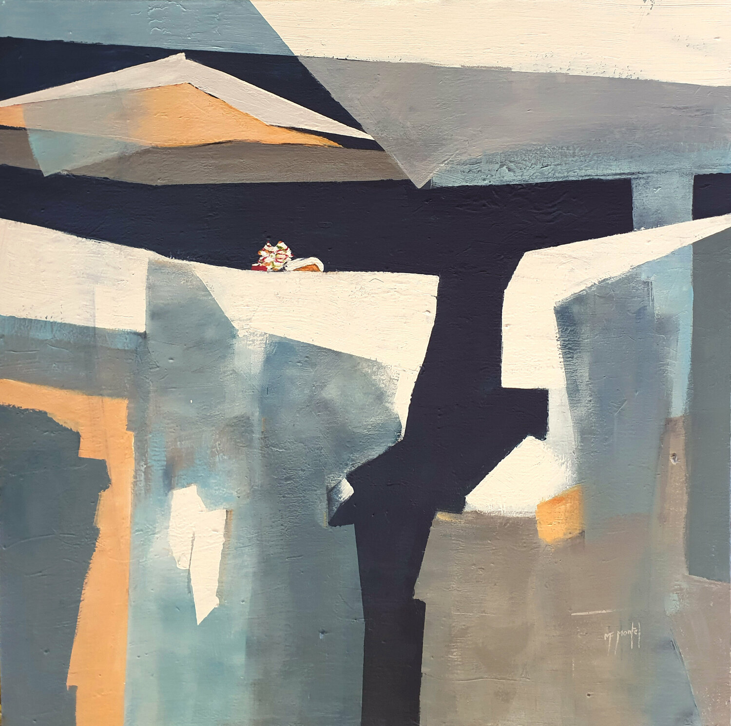 Noël au chalet Fanou Montel Original painting for sale