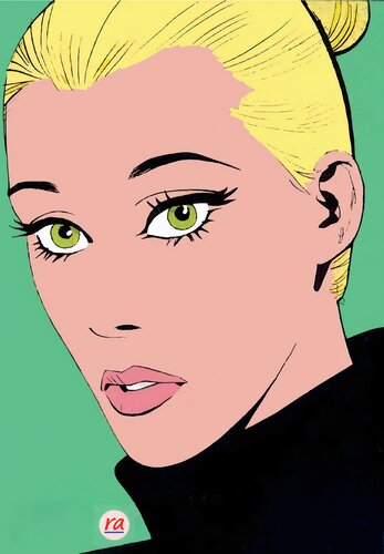 "Eva K. - Look at Me" by Reginaldo Albanese, Painting for Sale on Select