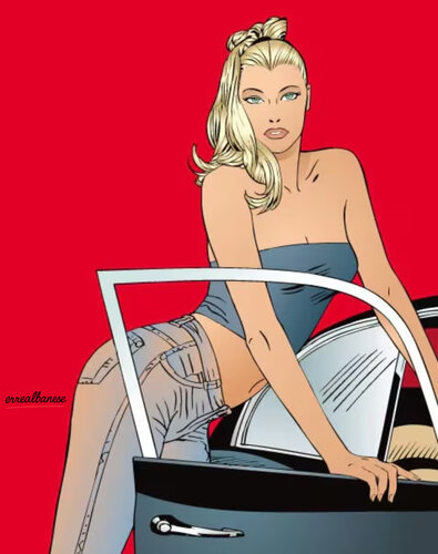 Eva K. – On the Road   Arte digitale su metallo Dibond con finitura in plexiglass Opera unica, non replicabile. by Reginaldo Albanese, Painting for Sale on Select