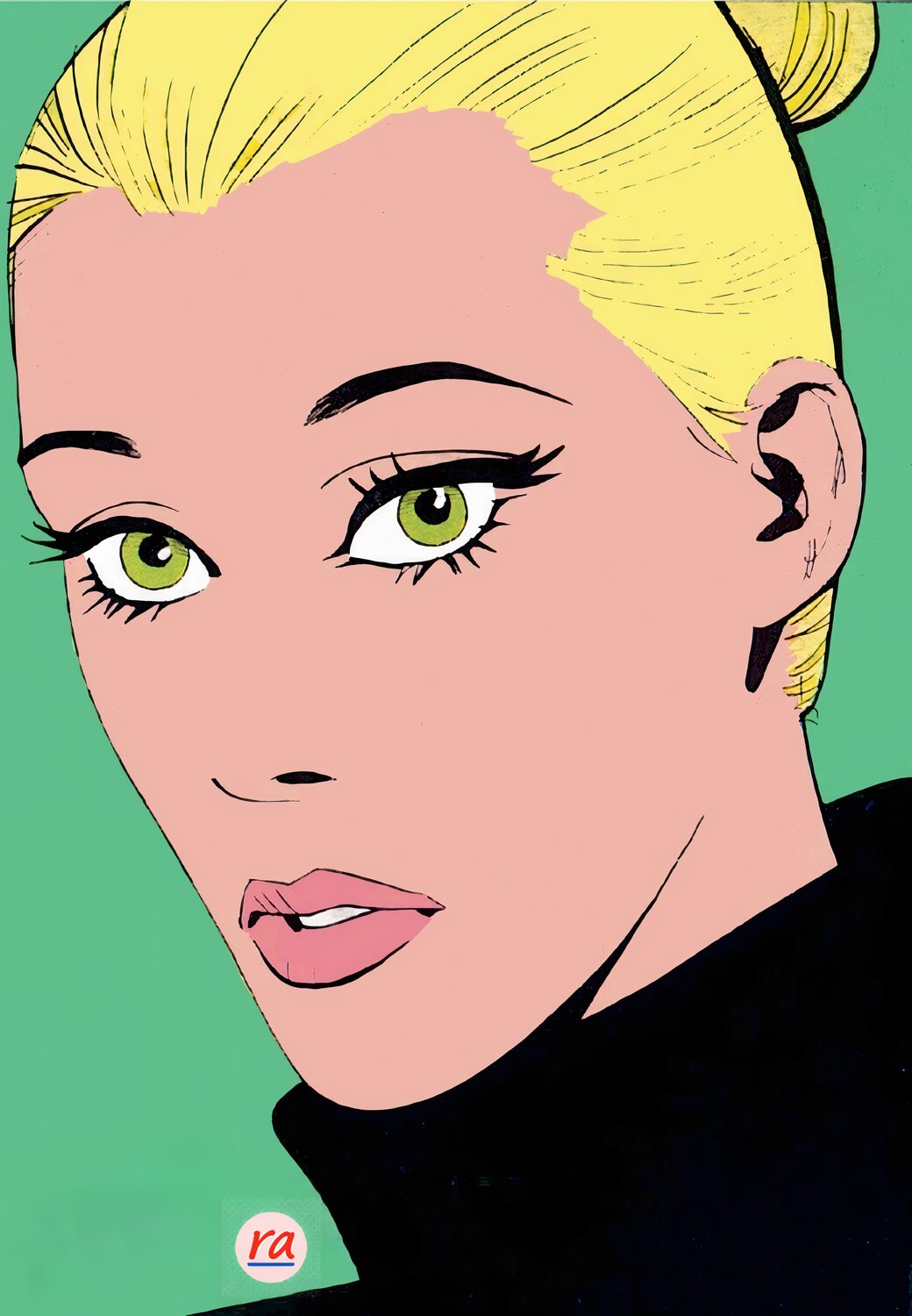 "Eva K. - Look at Me" Reginaldo Albanese Original painting for sale