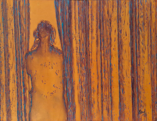 À la fenêtre by Victor Abel, Painting for Sale on Select