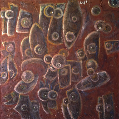 Creatio ergo sum by Victor Abel, Painting for Sale on Select