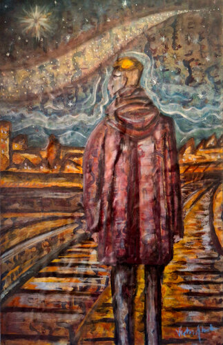 Last man in Europe by Victor Abel, Painting for Sale on Select