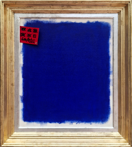 L'étiquette de lavage de l'appât de bleu by Victor Abel, Painting for Sale on Select