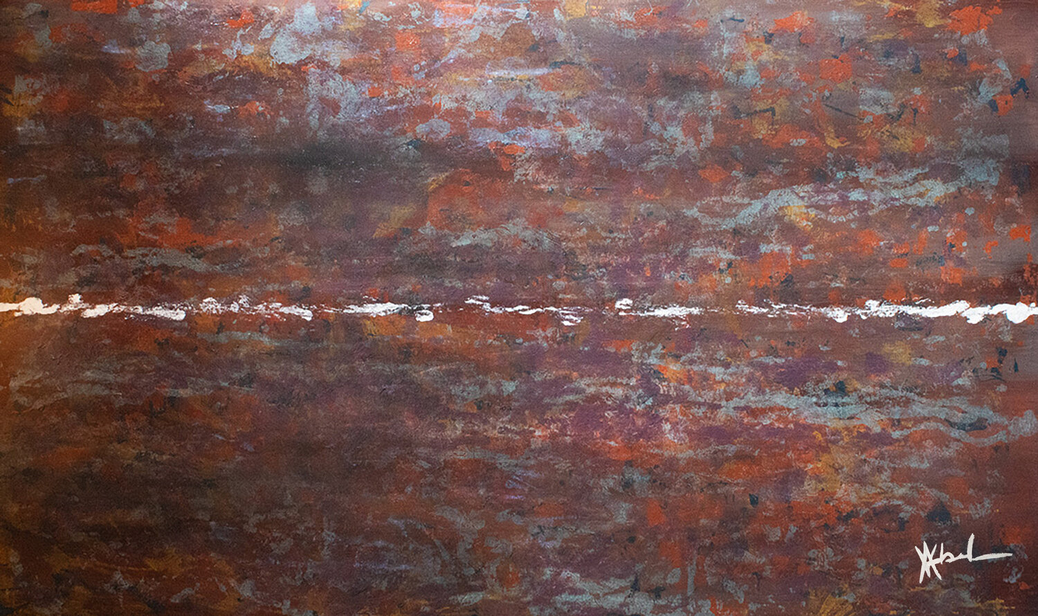 Plancher d'atelier mal entretenu Victor Abel Original painting for sale