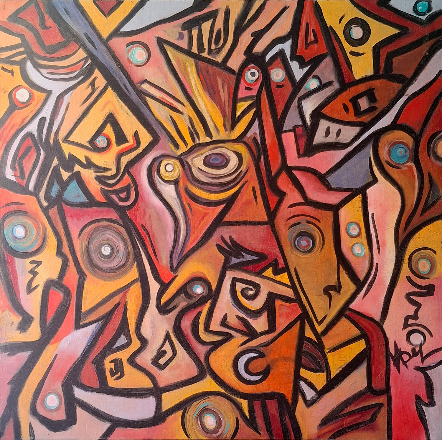 Somino sum, je rêve donc je suis Victor Abel Original painting for sale