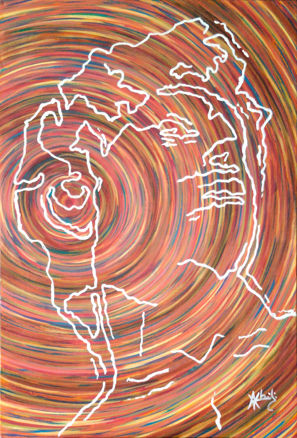 Sculpture mimétique pour chirurgien plasticien névrosé en quête de liberté Victor Abel Original painting for sale