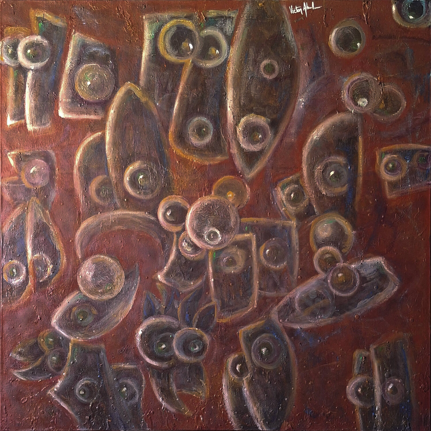 Creatio ergo sum Victor Abel Original painting for sale