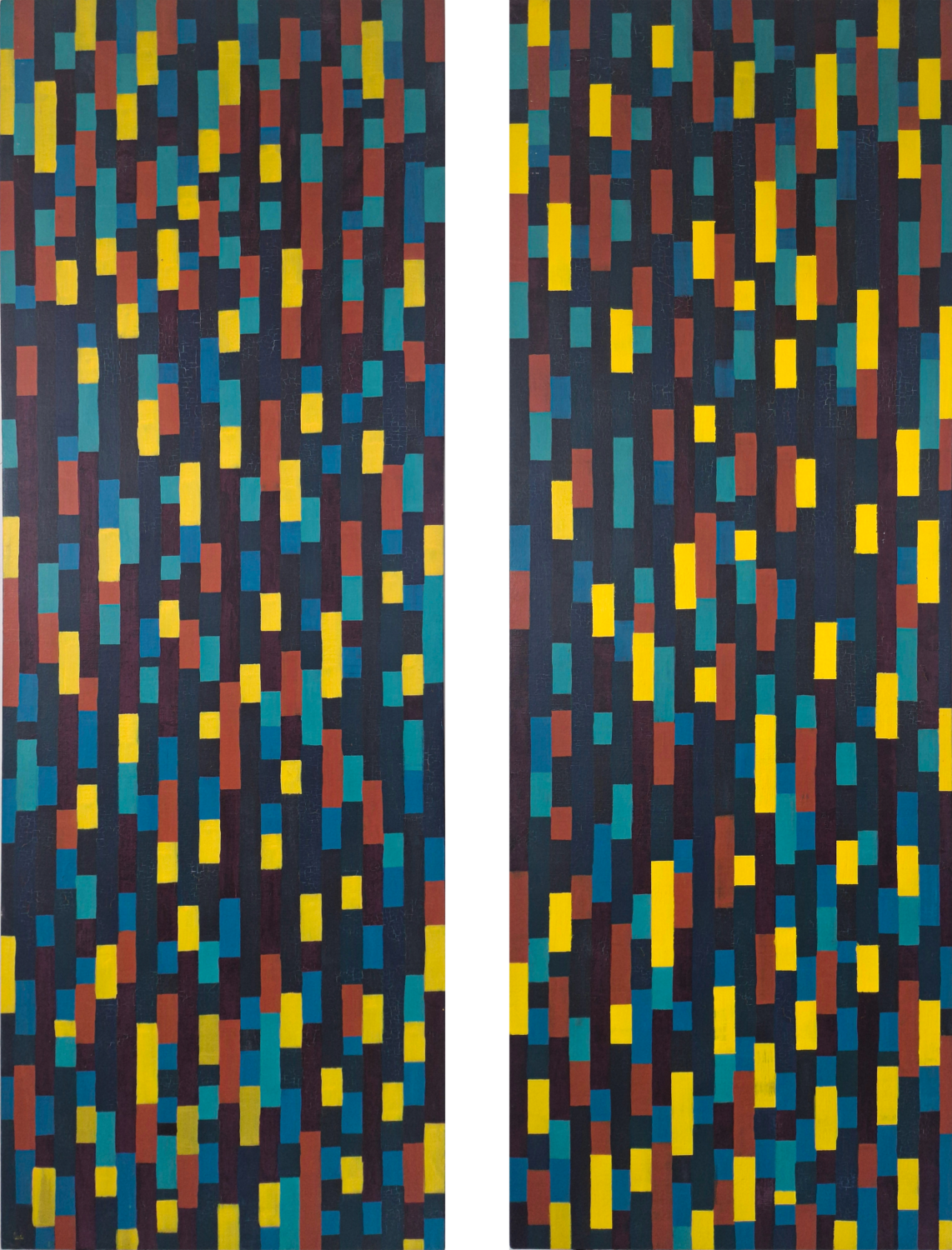 Diptyque optique Victor Abel Original painting for sale