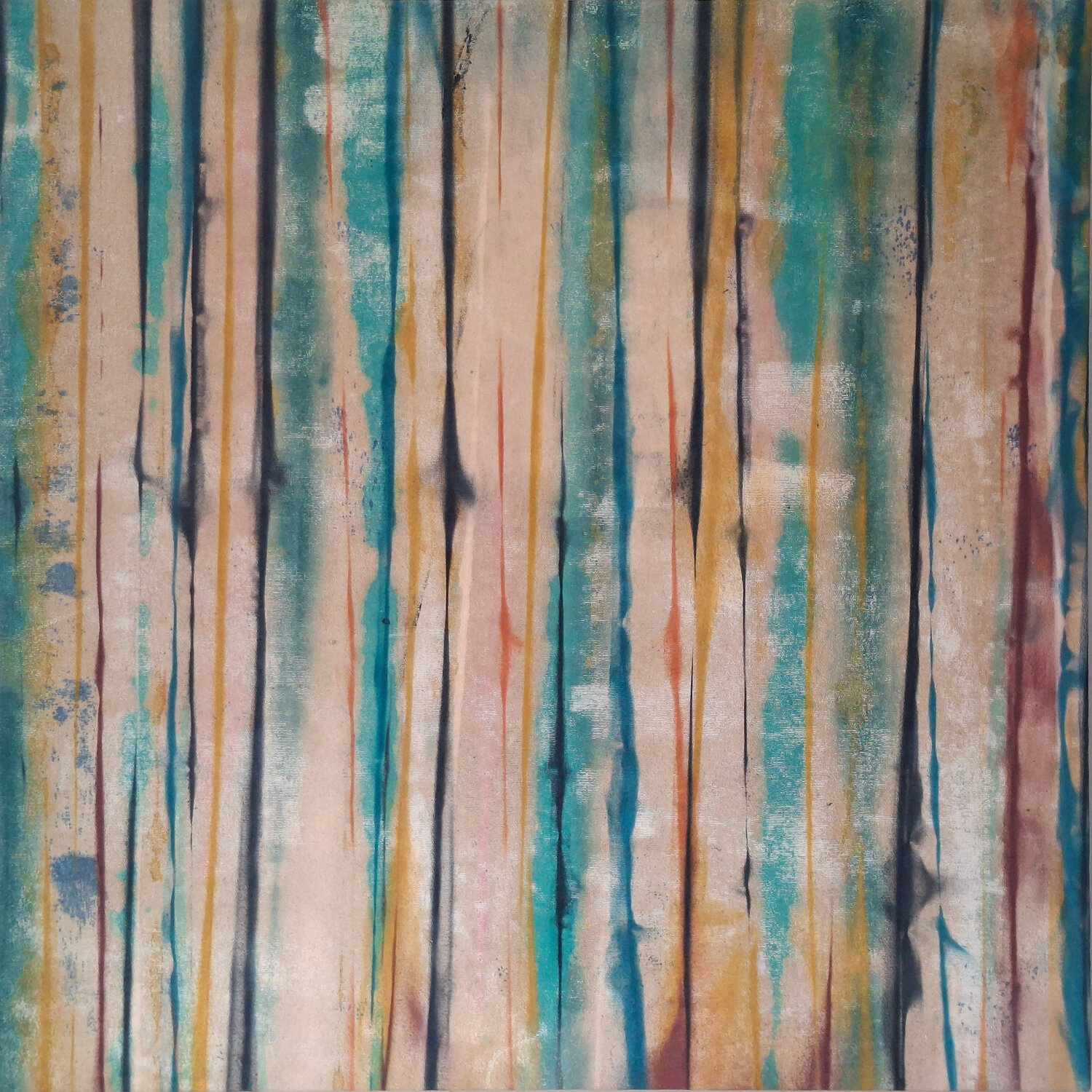 Expression abstraite vendue au mètre pour l'œil gauche Victor Abel Original painting for sale