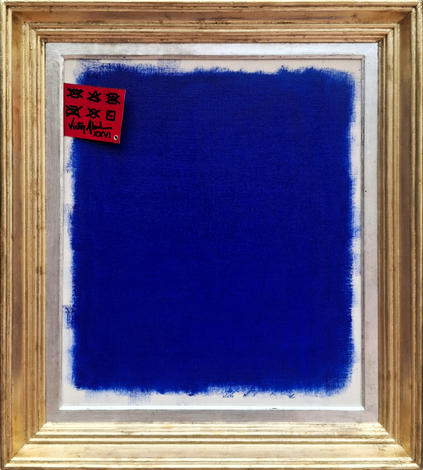 L'étiquette de lavage de l'appât de bleu Victor Abel Original painting for sale