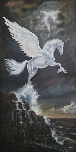 Alicorn by Victoria Shul, Painting for Sale on Select