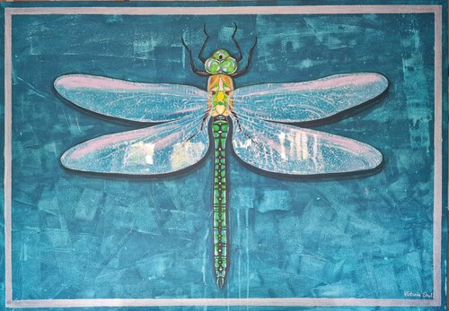Dragonfly by Victoria Shul, Painting for Sale on Select