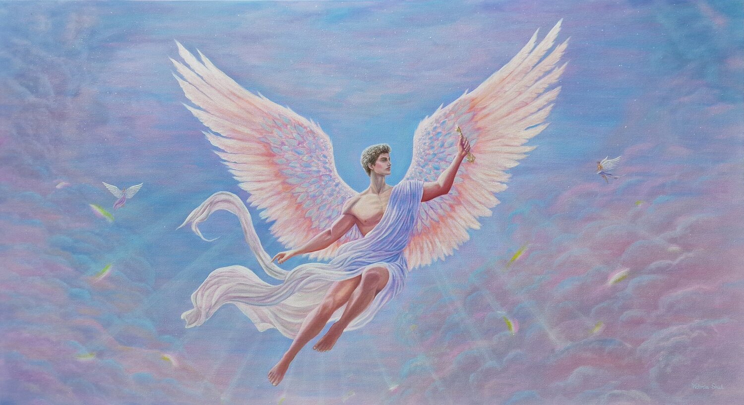 Keepers of Divine Secrets Victoria Shul Original painting for sale