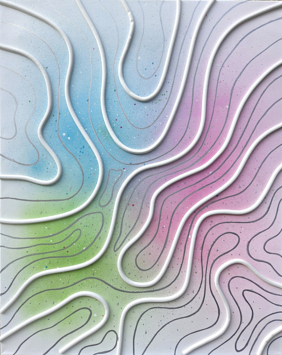 Liquid Geometry Victoria Shul Original painting for sale
