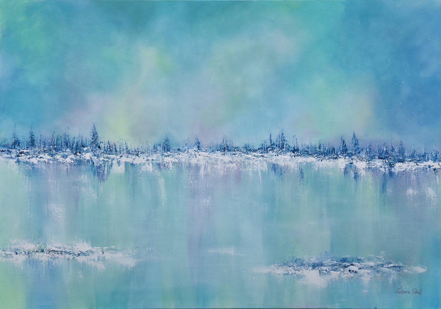 Frozen Serenity Victoria Shul Original painting for sale