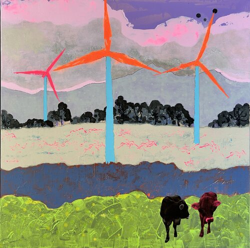 Aussicht 2.0 by Kristin Gezorreck, Painting for Sale on Select
