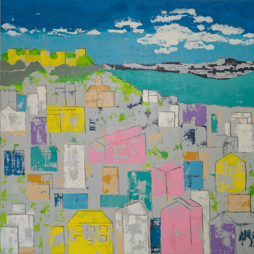 Lissabon by Kristin Gezorreck, Painting for Sale on Select