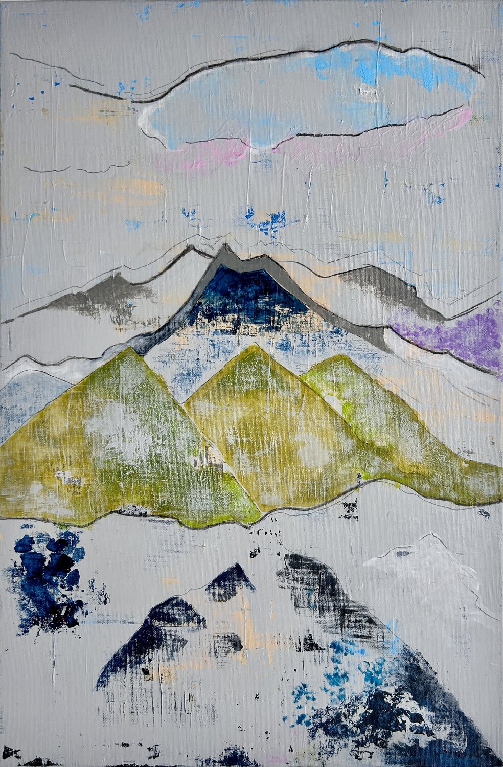 Alpen Kristin Gezorreck Original painting for sale
