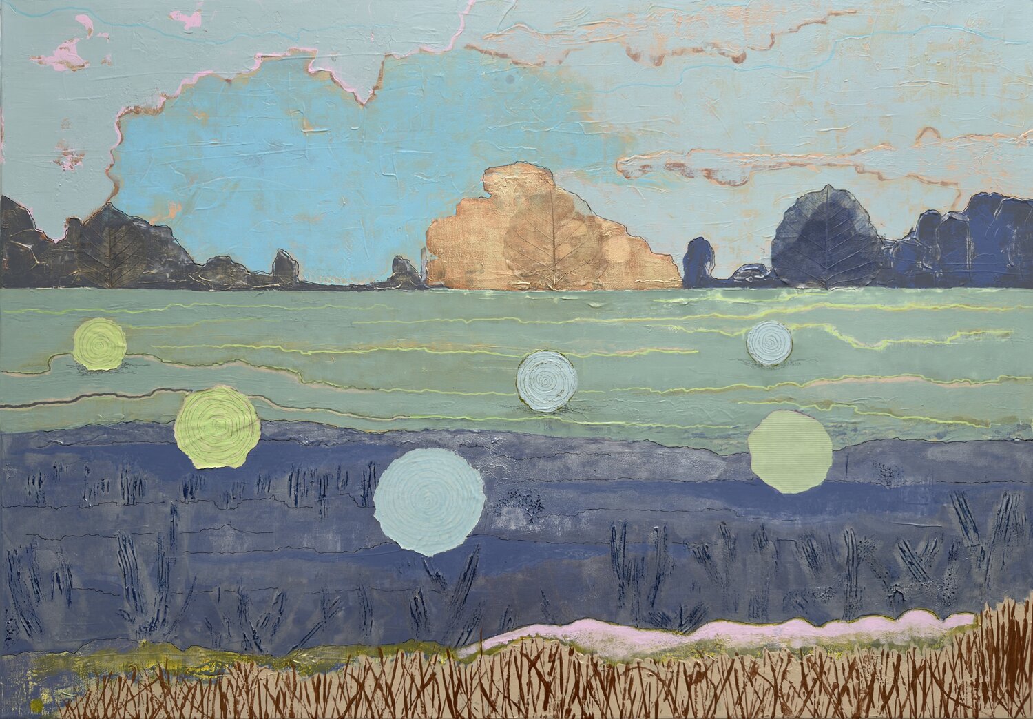 Blaues Teufelsmoor Kristin Gezorreck Original painting for sale