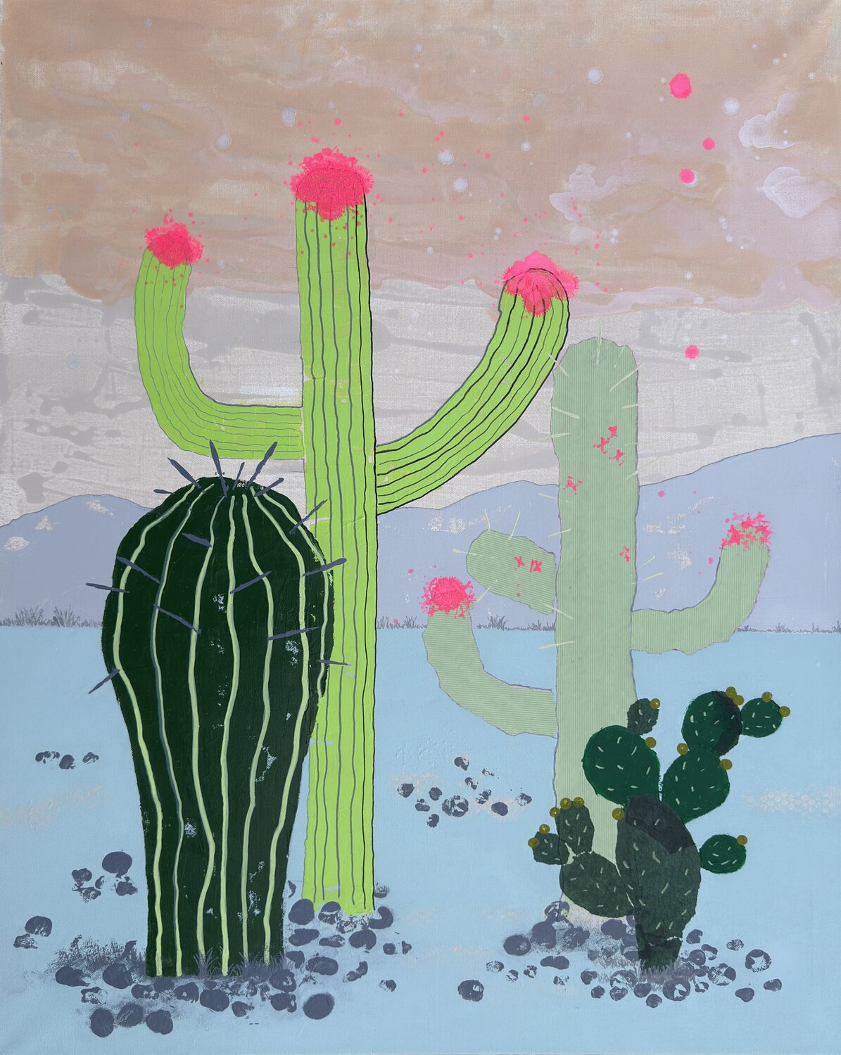 Überlebenskünstler Kristin Gezorreck Original painting for sale