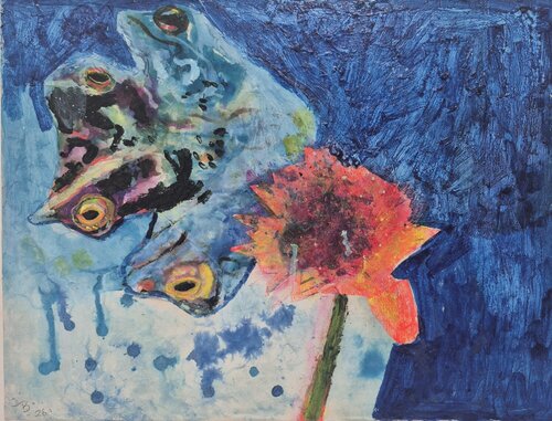 im Botanischen Garten by Judith Breuer, Painting for Sale on Select