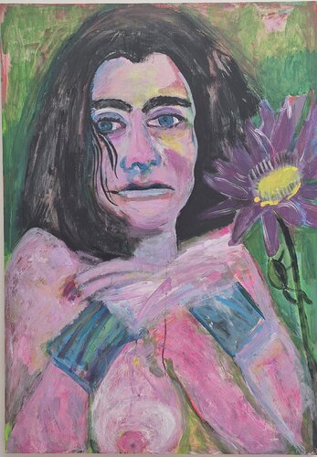 nu - eine Aktserie by Judith Breuer, Painting for Sale on Select