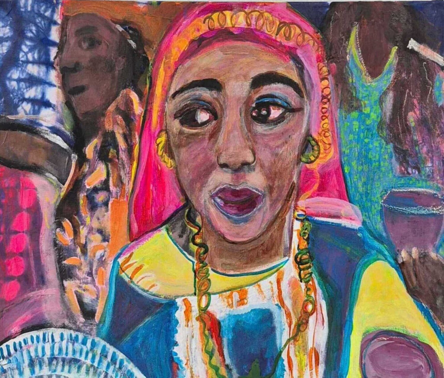 nangadef- in Dakar Judith Breuer Original painting for sale