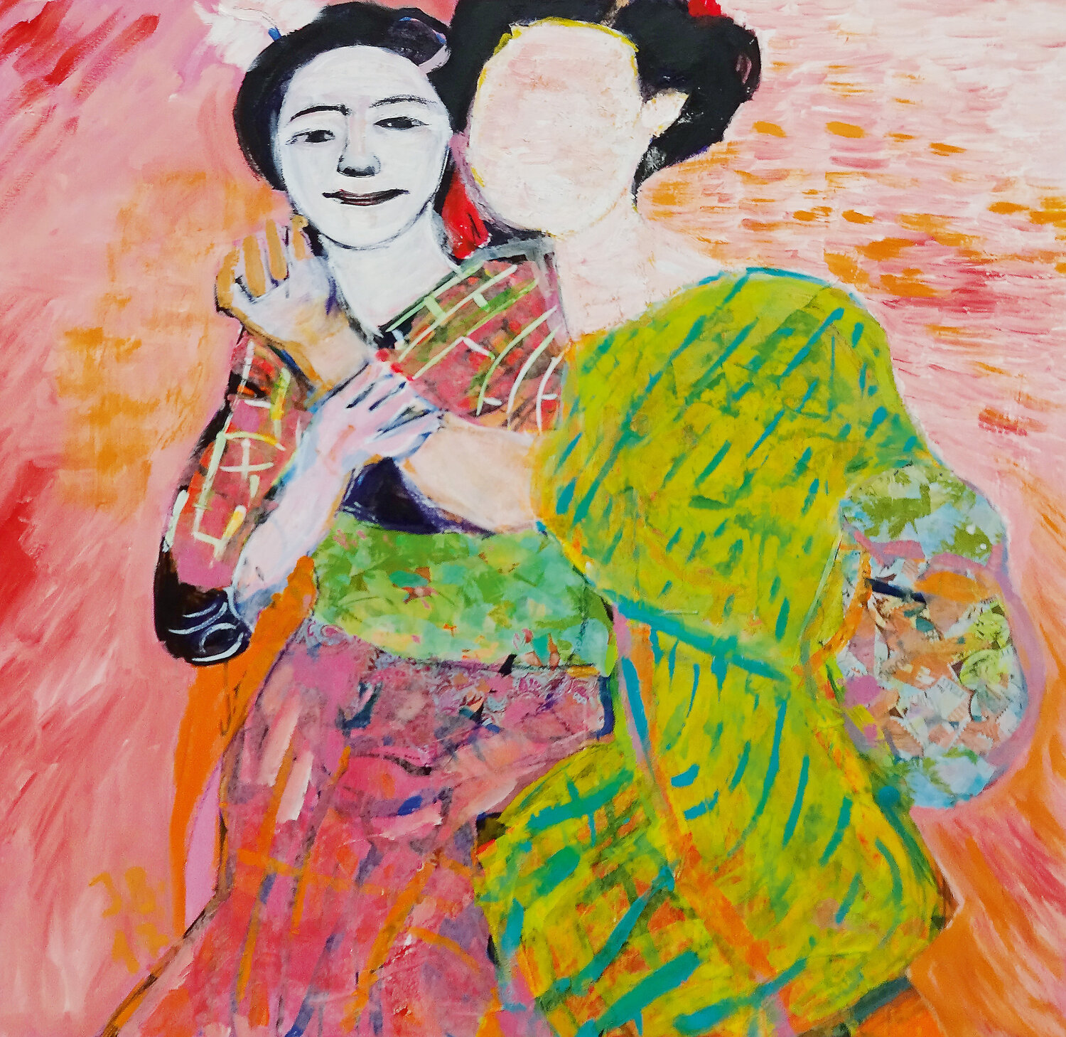 Madame Butterfly Judith Breuer Original painting for sale