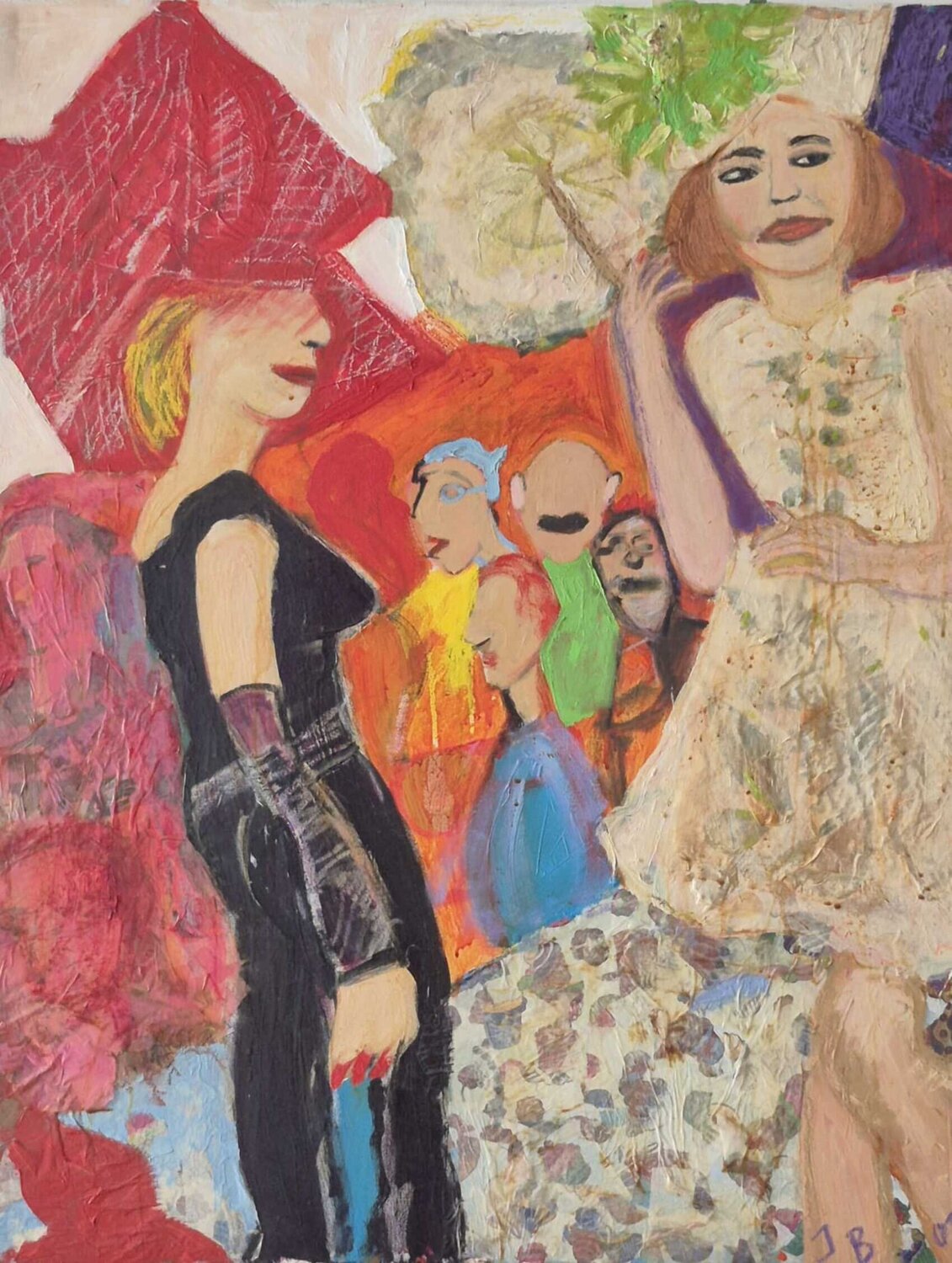 working women Judith Breuer Original painting for sale