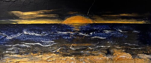 Golden hour by NIENKE VISSCHER, Painting for Sale on Select