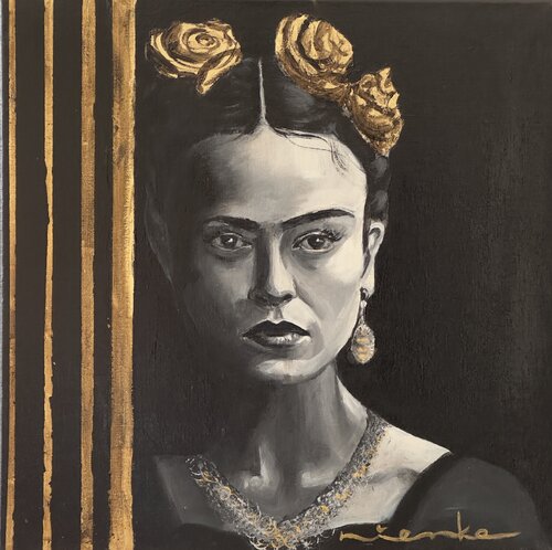 Frida Kahlo — Ode to Resilience by NIENKE VISSCHER, Painting for Sale on Select