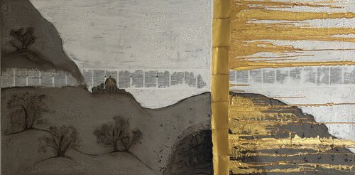 Between Surrender & Glory by NIENKE VISSCHER, Painting for Sale on Select
