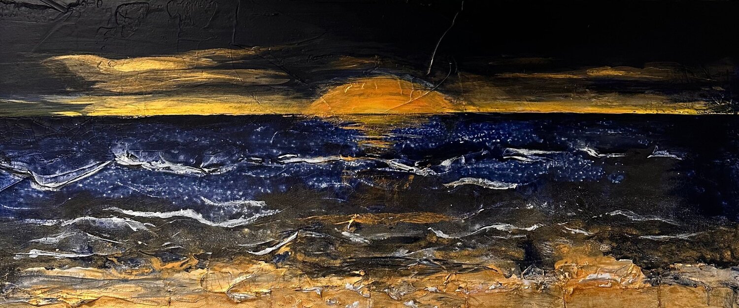 Golden hour NIENKE VISSCHER Original painting for sale