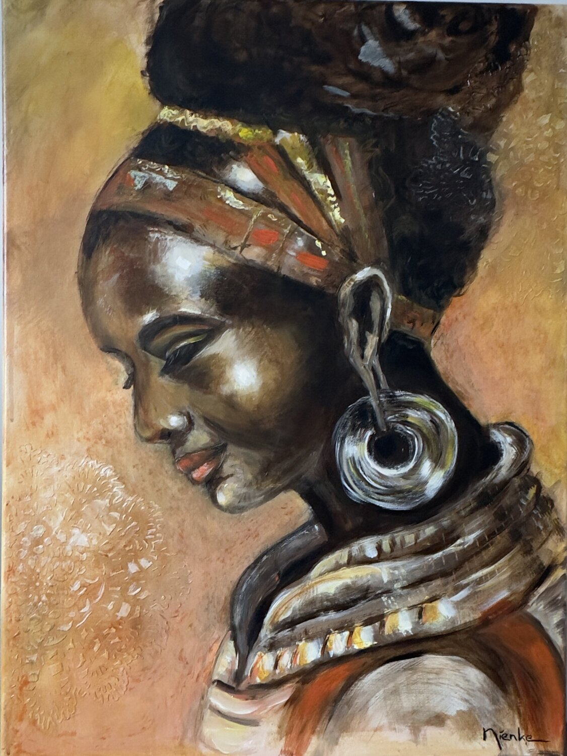 Amani (vrede) NIENKE VISSCHER Original painting for sale