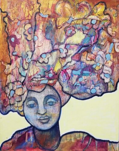 Princesse Tam Tam by Annie Vandemalle, Painting for Sale on Select