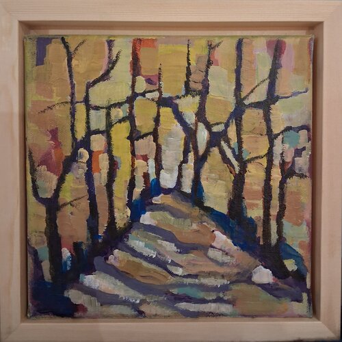PETITE FORET MAGIQUE 3 by Annie Vandemalle, Painting for Sale on Select