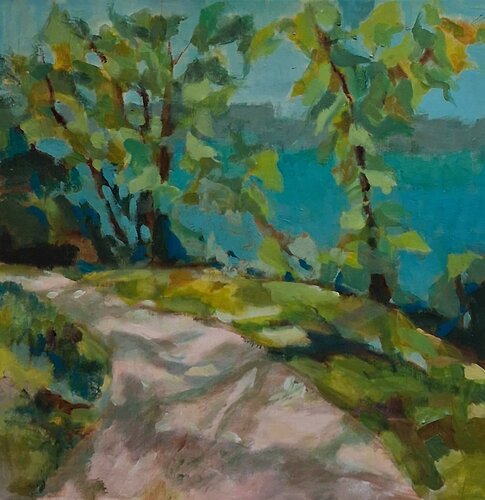 HOMMAGE A JANE ROSE by Annie Vandemalle, Painting for Sale on Select