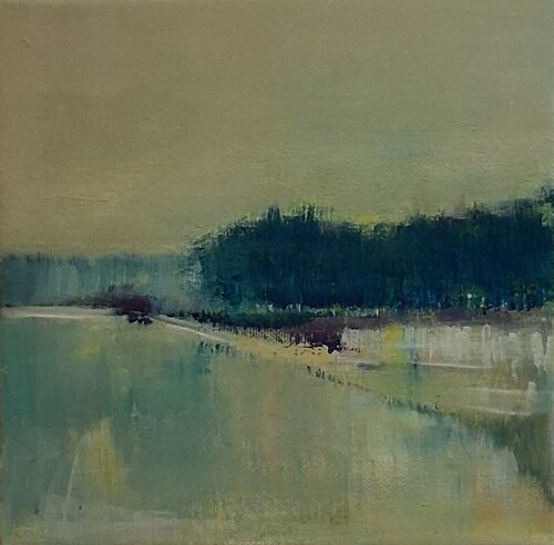 VERT VIF by Annie Vandemalle, Painting for Sale on Select