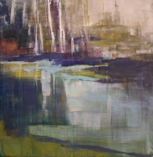 OU SUIS JE ? by Annie Vandemalle, Painting for Sale on Select