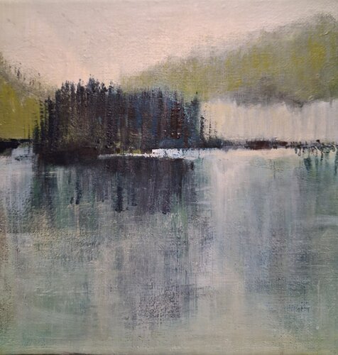DANS L INSTANT PERDU by Annie Vandemalle, Painting for Sale on Select