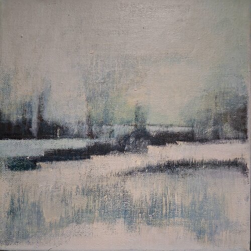 Brume du matin von Annie Vandemalle, Malerei kaufen auf Select